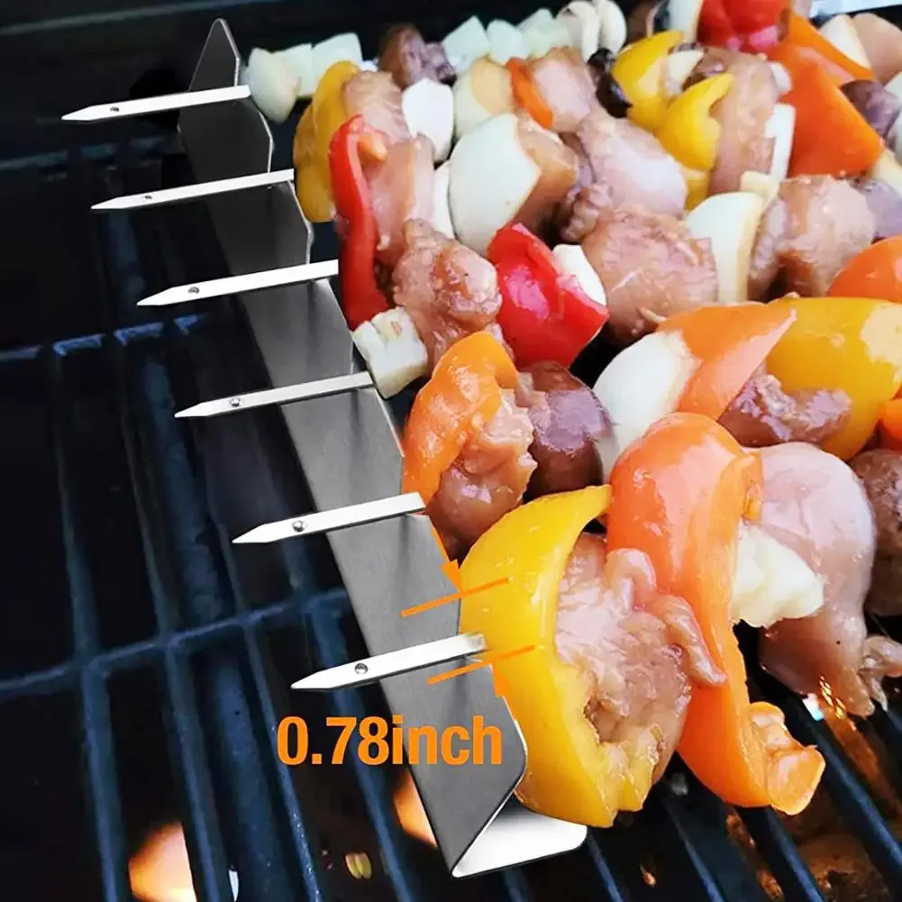 flat metal skewers vs bamboo