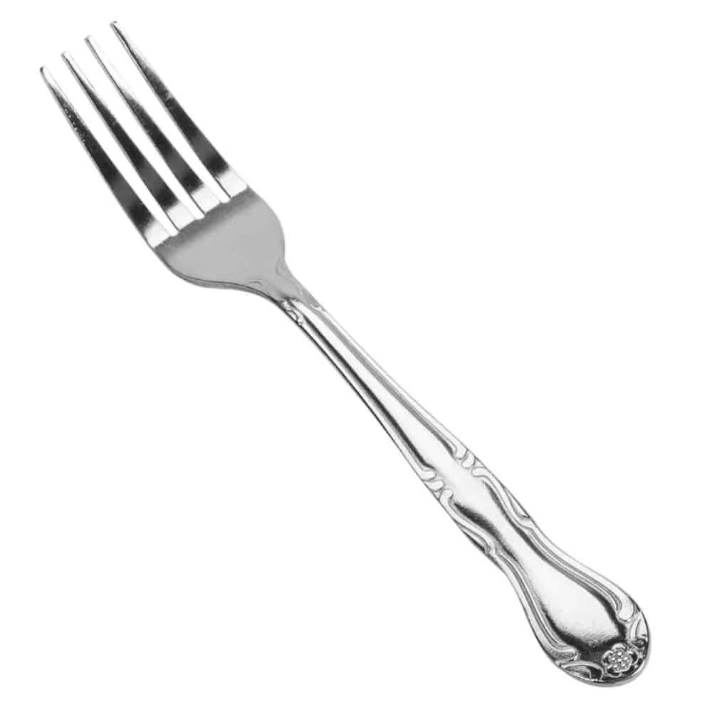 fork piercing potato skin