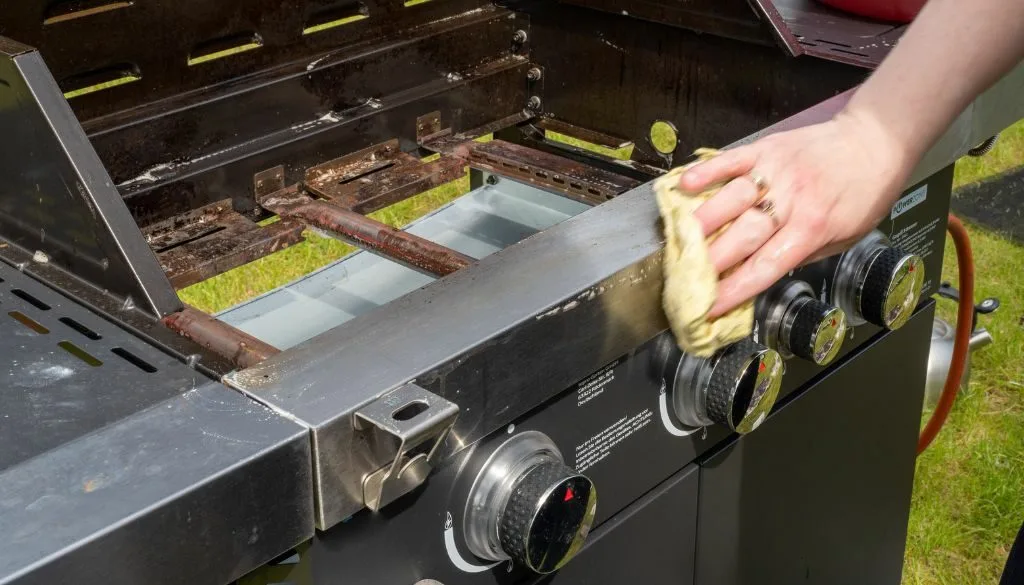 how to cure a gas grill before cooking