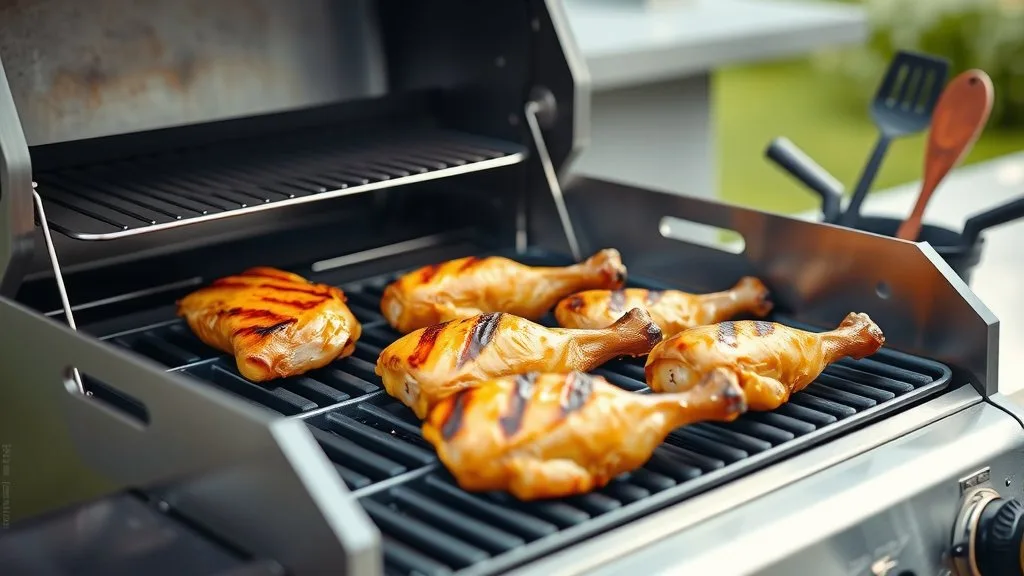 Roast Grilling a Whole Chicken On Gas Grill