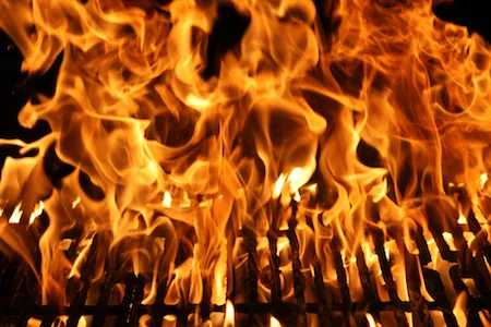 parchment paper fire risk on gas grill