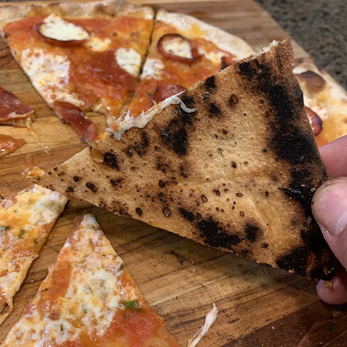 pizza undercarriage crisp