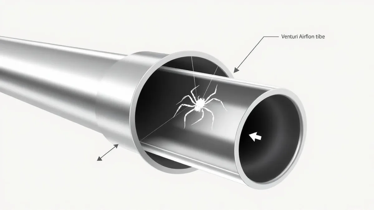 venturi tube spider nest