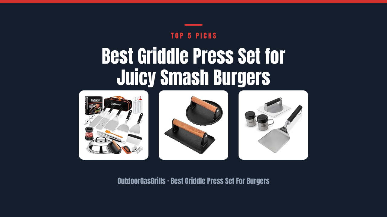 Best Griddle Press Set for Juicy Smash Burgers