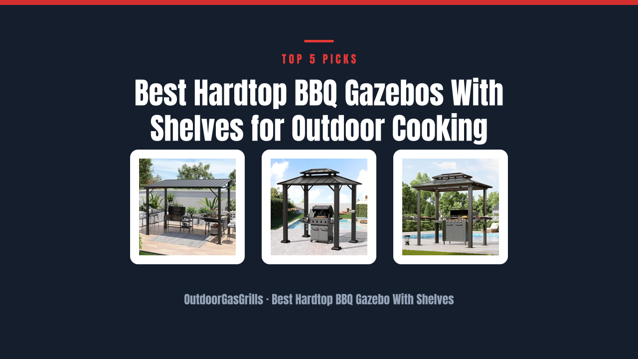 Best Hardtop BBQ Gazebos With Shelves for Outdoor Cooking