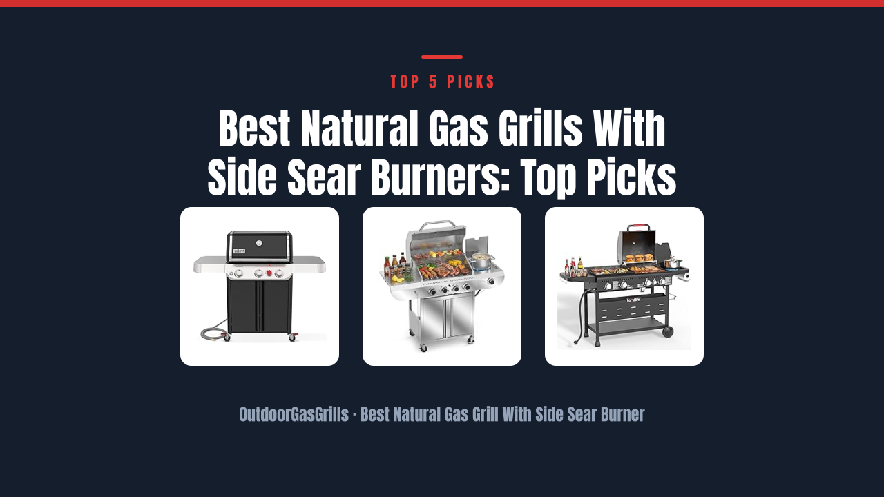 Best Natural Gas Grills With Side Sear Burners: Top Picks