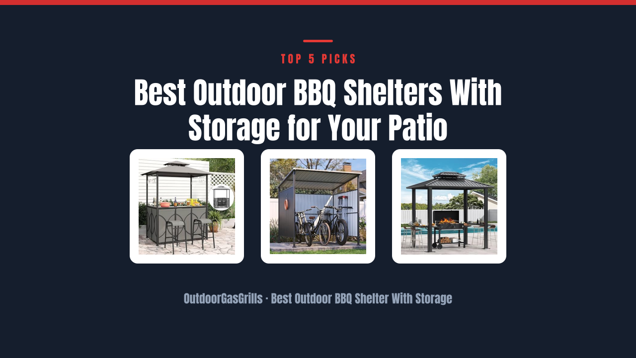 Best Outdoor BBQ Shelters With Storage for Your Patio