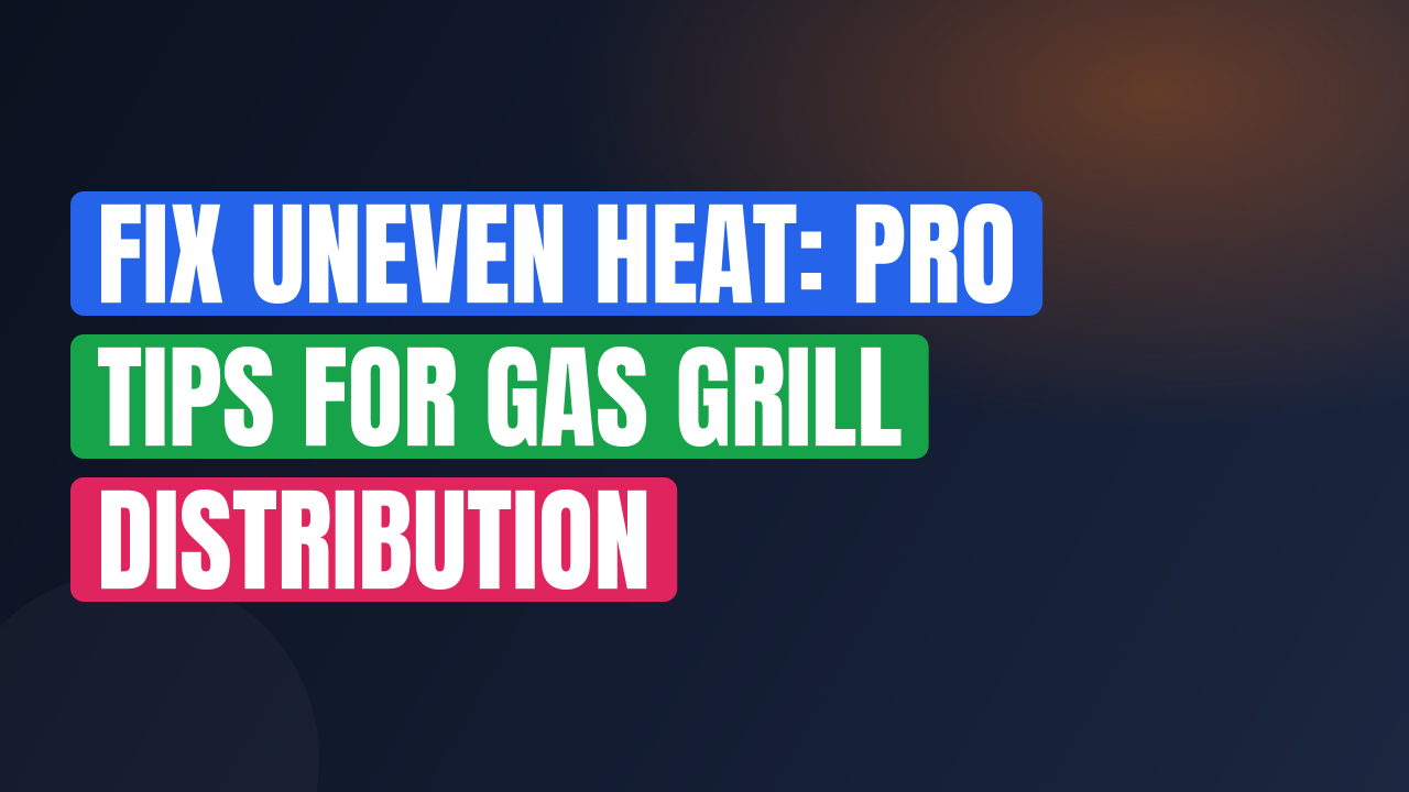 Fix Uneven Heat: Pro Tips for Gas Grill Distribution