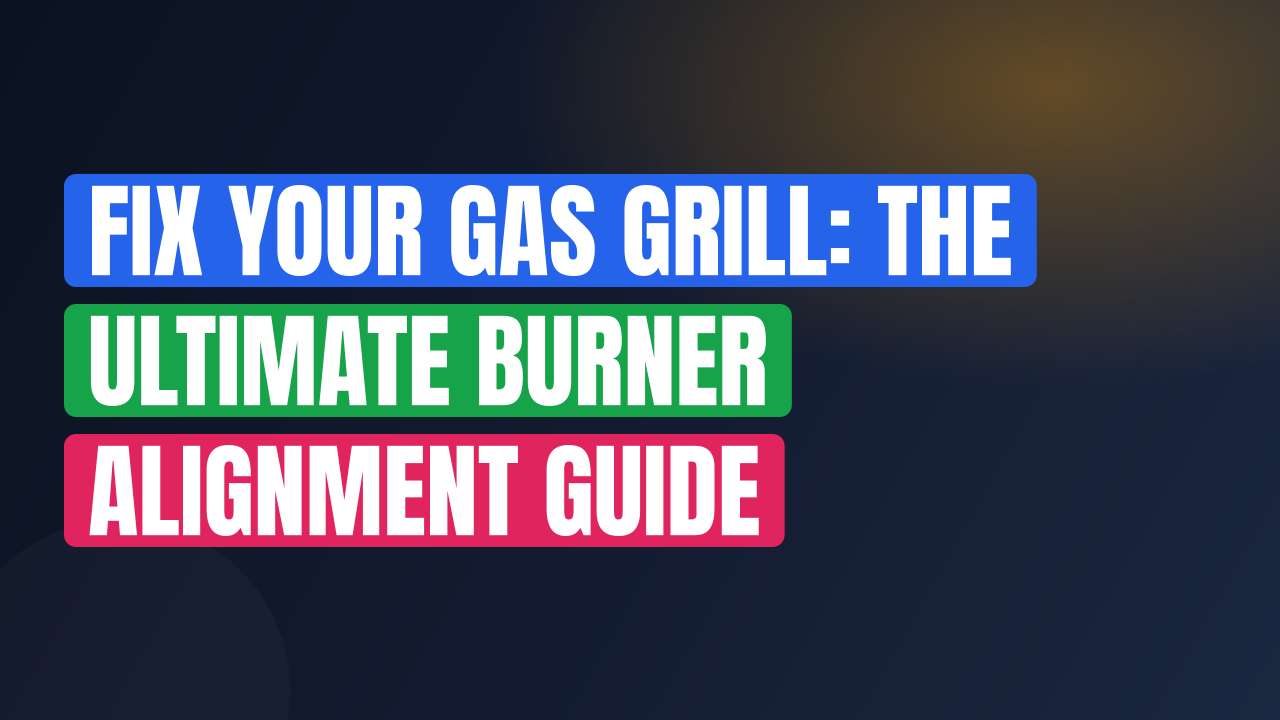 Fix Your Gas Grill: The Ultimate Burner Alignment Guide