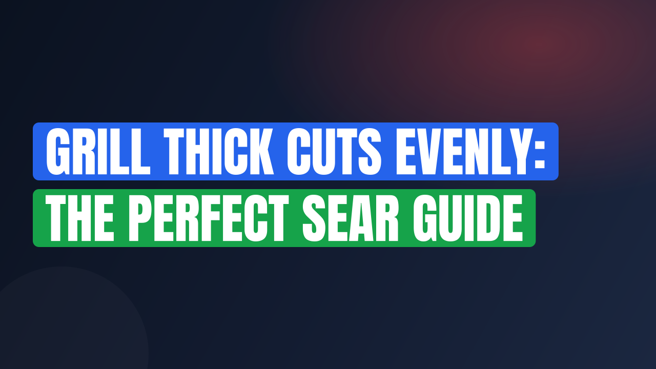 Grill Thick Cuts Evenly: The Perfect Sear Guide