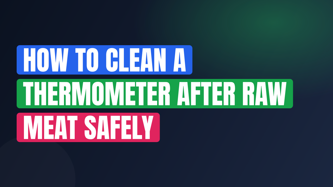How to Clean a Thermometer After Raw Meat Safely
