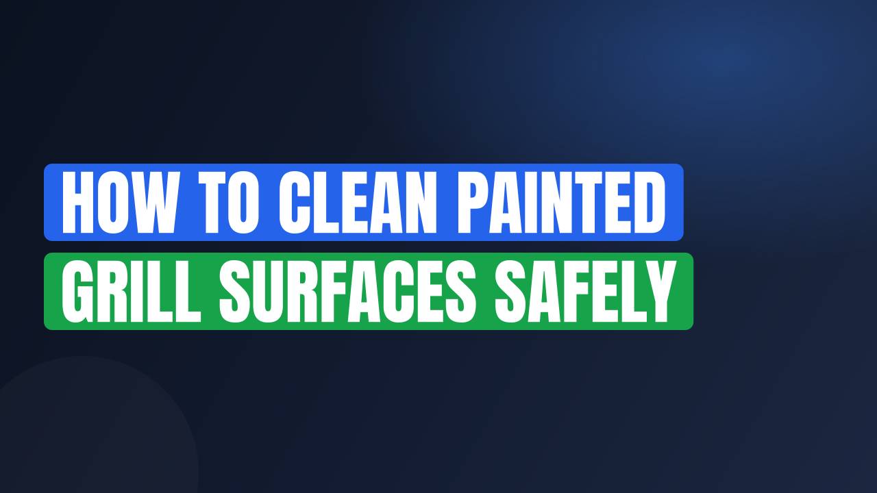 How to Clean Painted Grill Surfaces Safely