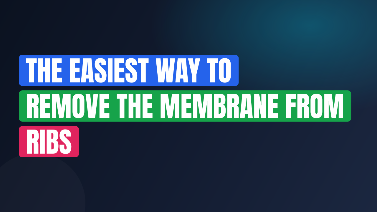 The Easiest Way to Remove the Membrane from Ribs