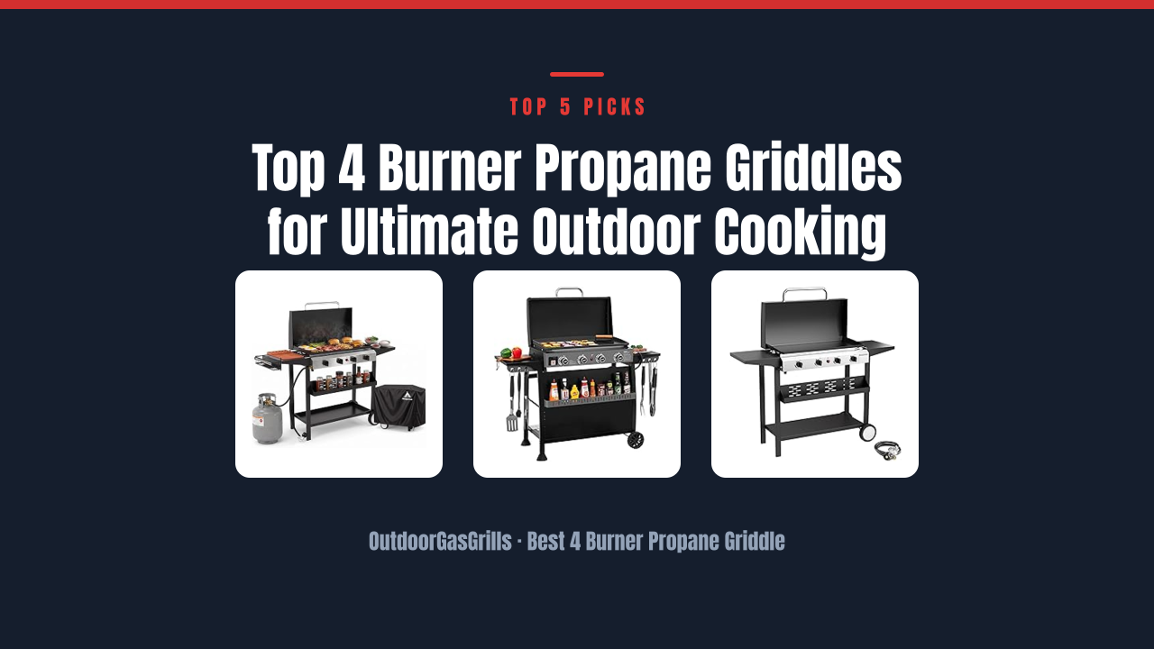 Top 4 Burner Propane Griddles for Ultimate Outdoor Cooking