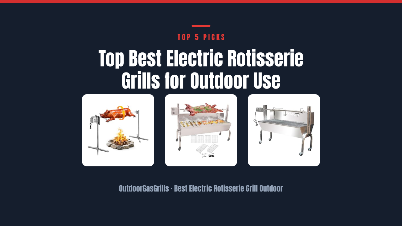 Top Best Electric Rotisserie Grills for Outdoor Use