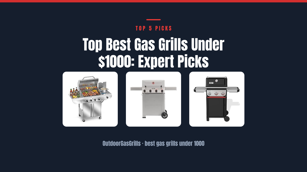 Top Best Gas Grills Under $1000: Expert Picks