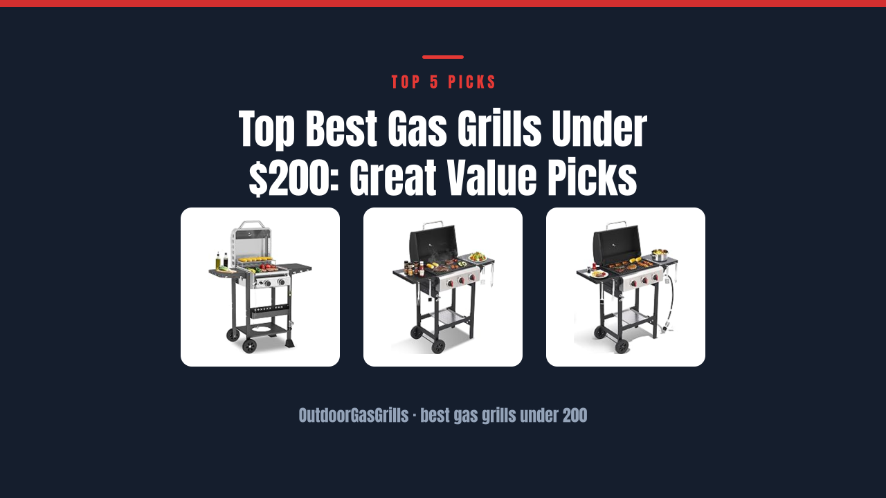 Top Best Gas Grills Under $200: Great Value Picks