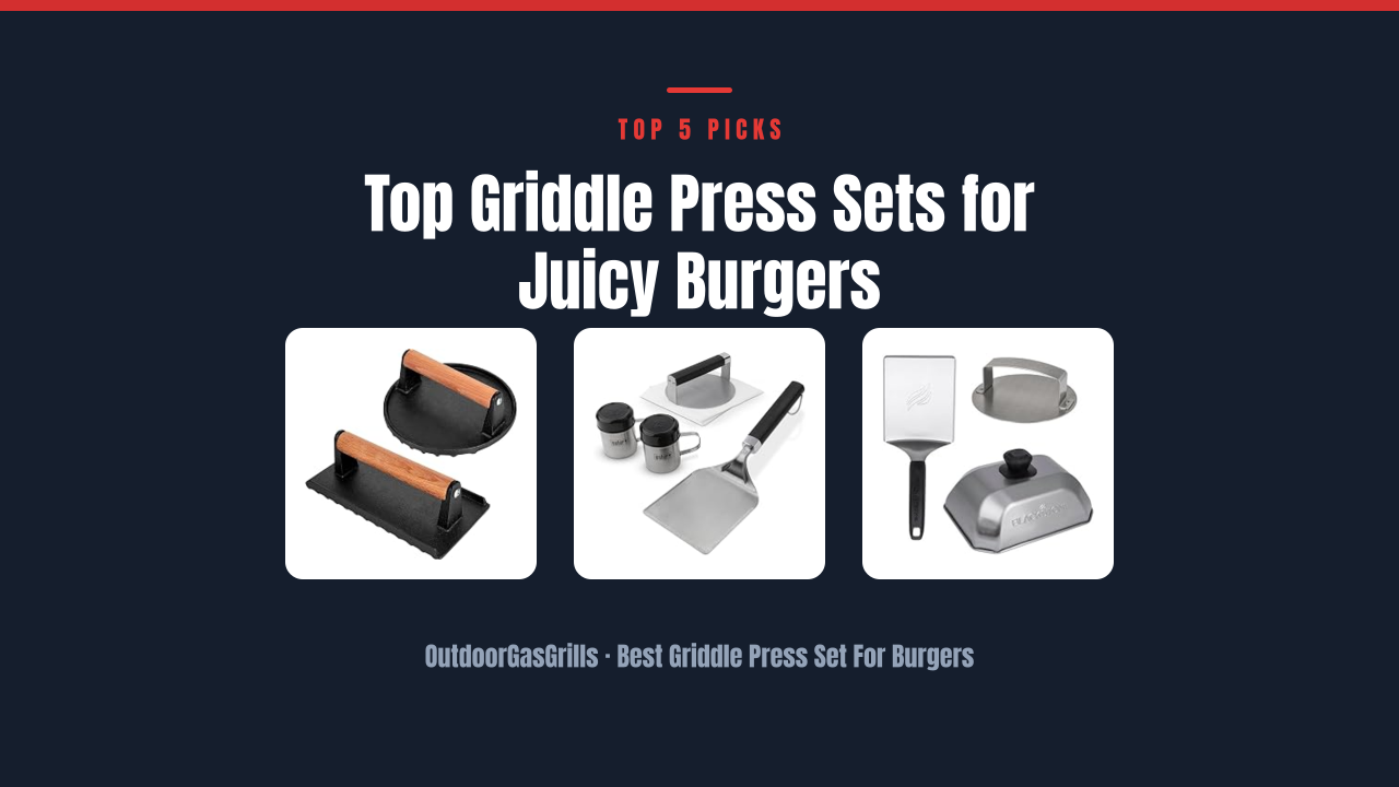 Top Griddle Press Sets for Juicy Burgers