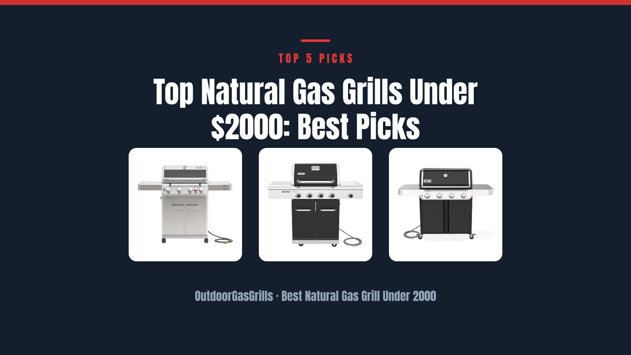 Top Natural Gas Grills Under $2000: Best Picks