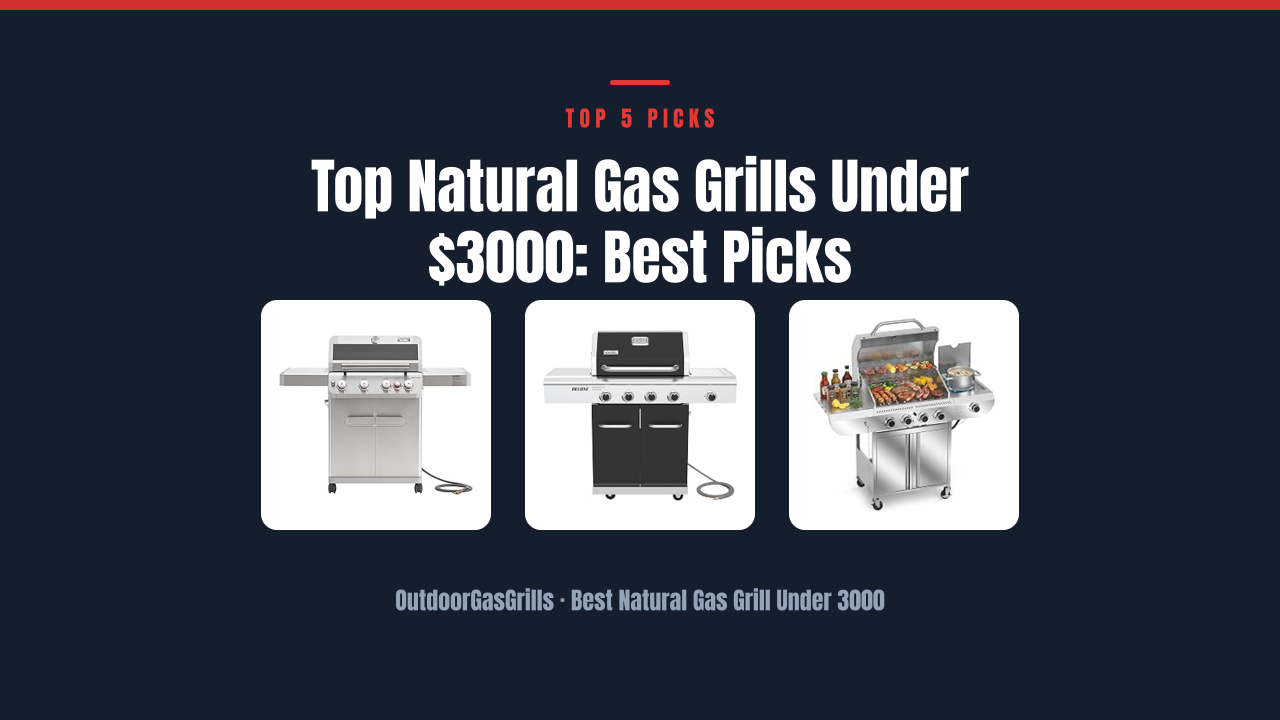 Top Natural Gas Grills Under $3000: Best Picks