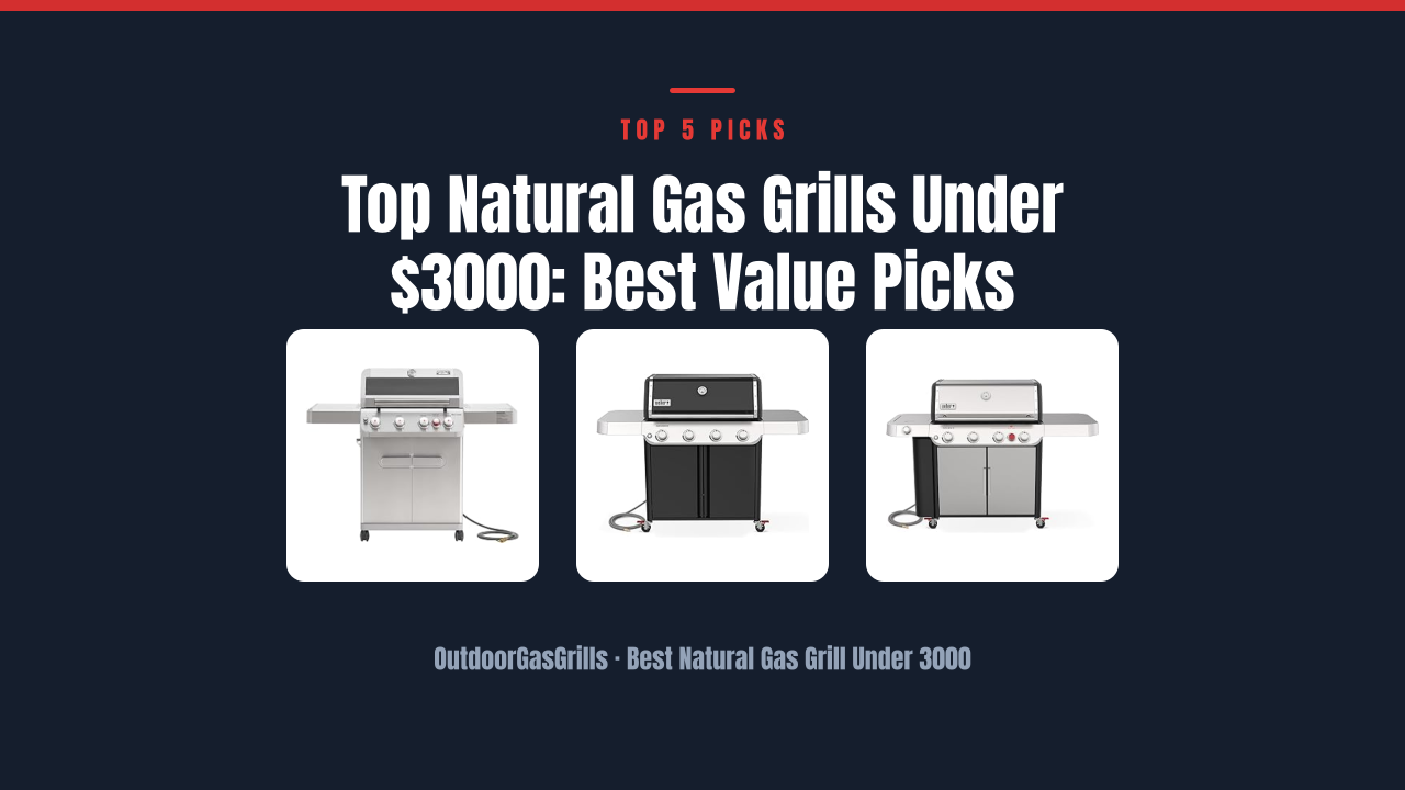 Top Natural Gas Grills Under $3000: Best Value Picks