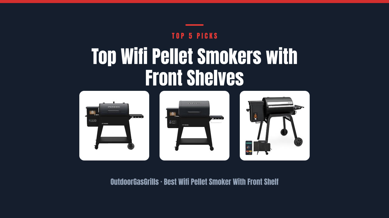 Top Wifi Pellet Smokers with Front Shelves