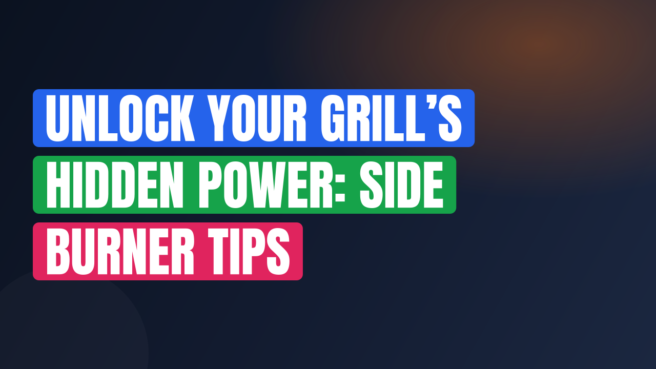 Unlock Your Grill’s Hidden Power: Side Burner Tips