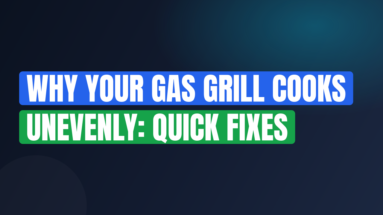 Why Your Gas Grill Cooks Unevenly: Quick Fixes